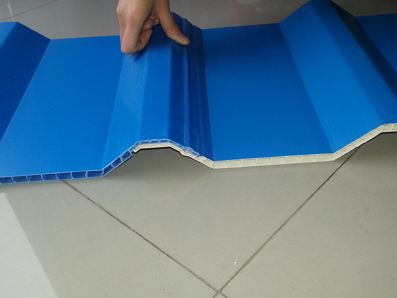 Soundproof and Thermal Insulated 9mm PVC Hollow Corrugated Roofing Panel Materials