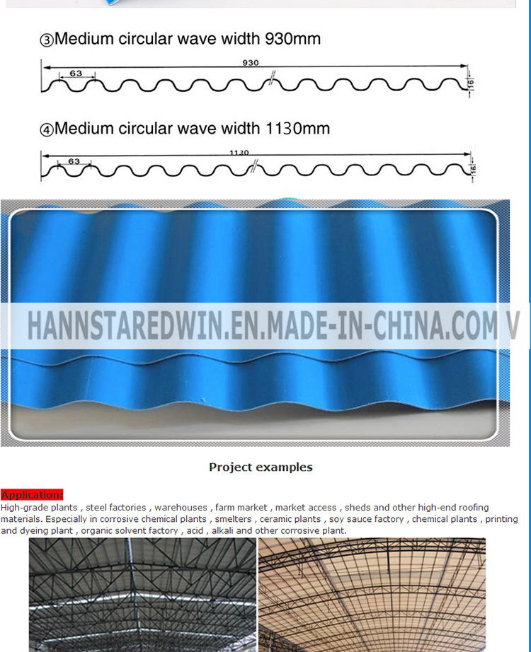 Heat Resistant Plastic Corrugated Roofing Sheets Types of Wall Panel Roofing Tile